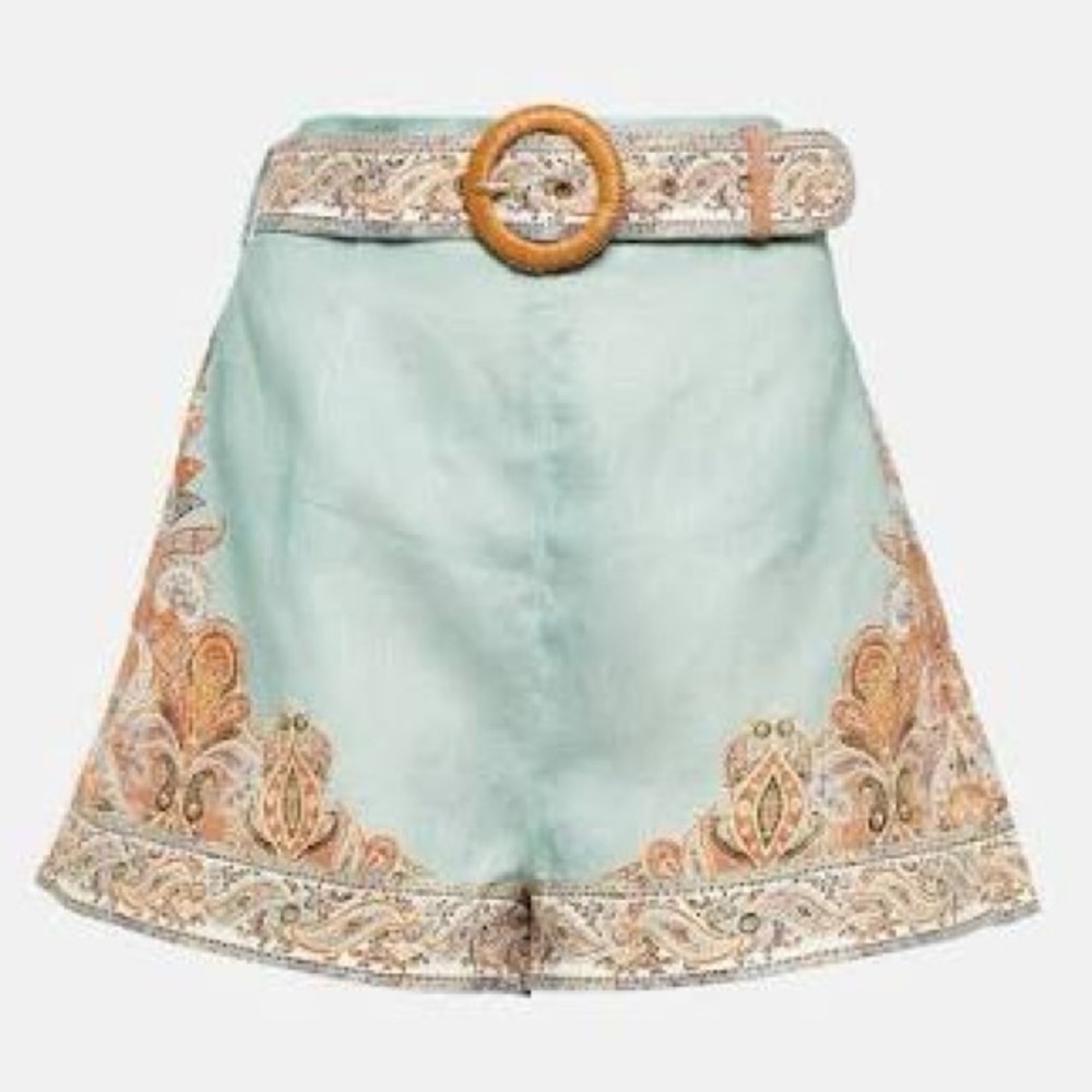 Zimmermann Devi Billow Ramie Blouse & Devi Tuck Short Set - Picture 16 of 17